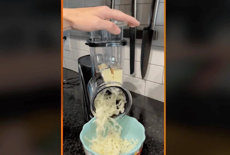 Using the VEVOR Electric Cheese Grater