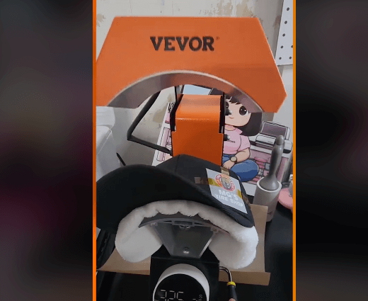 Using the VEVOR Hat Heat Press Machine