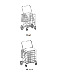 Complete assembled foldable shopping carts