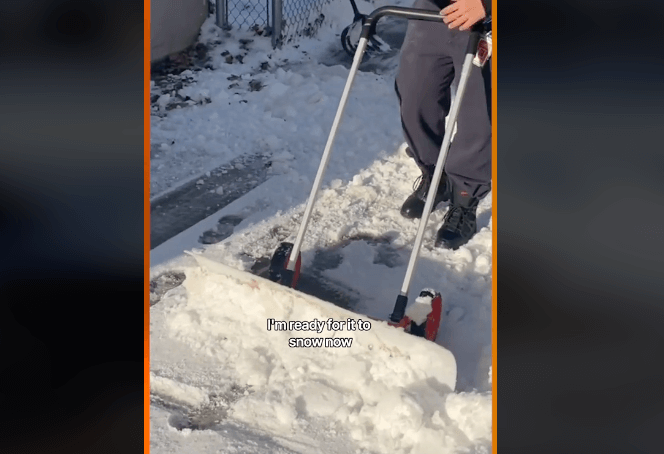VEVOR Snow Shovel with Wheels