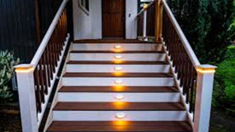 Outdoor step lighting
