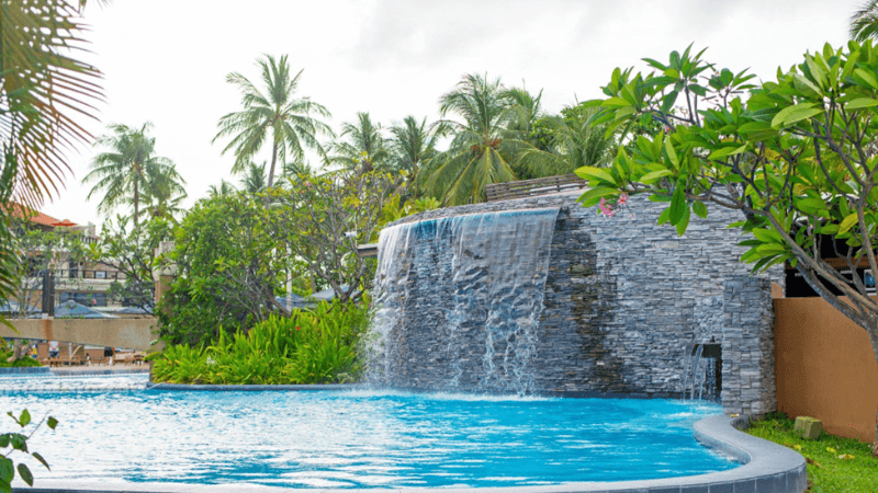 Decks with Integrated Waterfalls or Slides