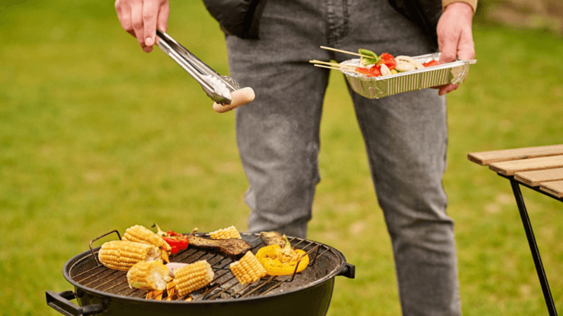 Portable food wire grill