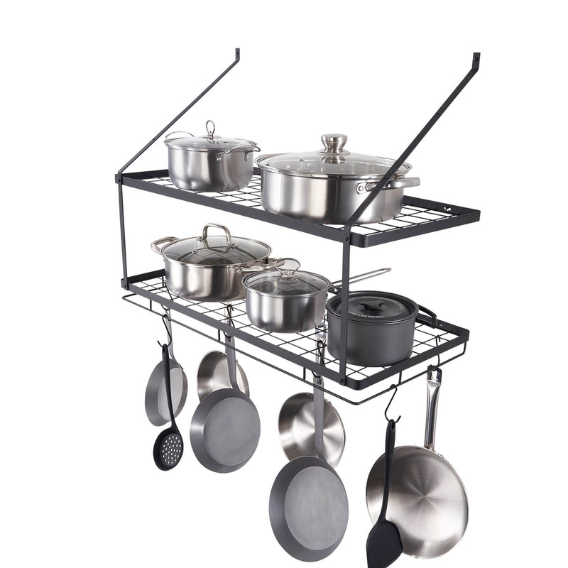 VEVOR Pot Rack Wall Mounted, 30 inch Pot and Pan Hanging Rack