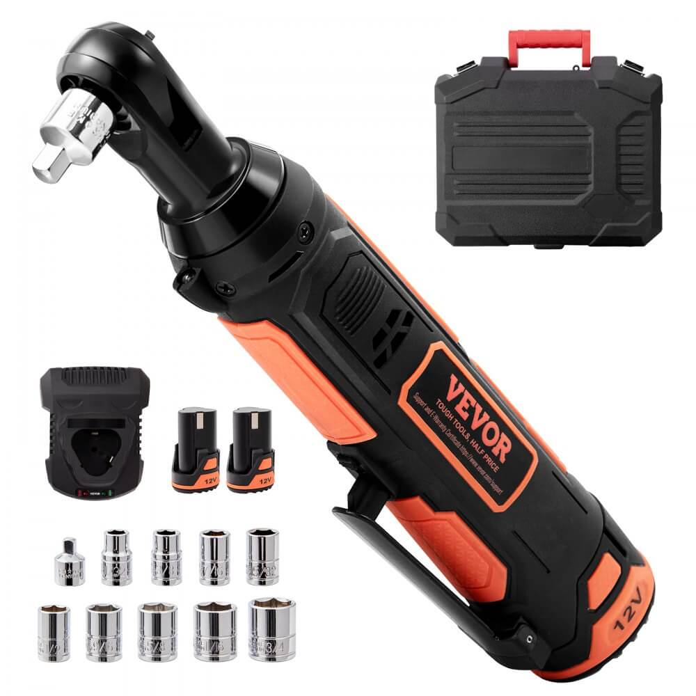 VEVOR 3/8" Cordless Electric Ratchet Wrench Set