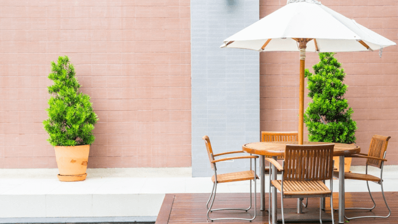 umbrella sizer for round tables